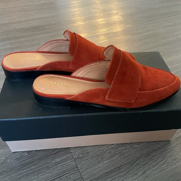 Halogen Violet Mules - Rust Suede - Picture 4 of 8